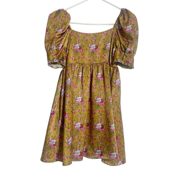 LoveShackFancy Size 0 Bennington Mini Dress $395 Floral Babydoll - Picture 9 of 12
